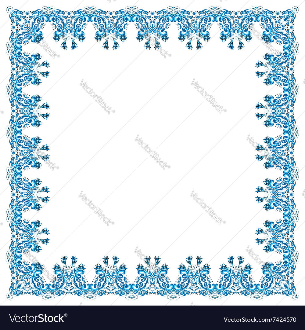 Square frame from abstract element