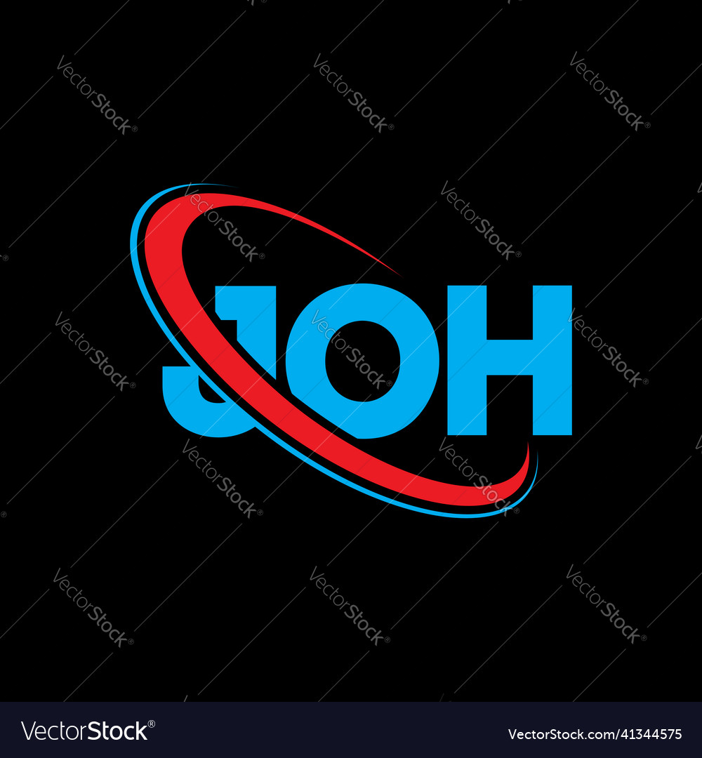 Joh logo letter design Royalty Free Vector Image