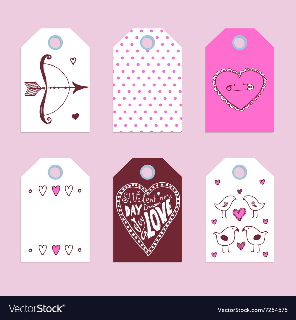 Sketch valentines tags