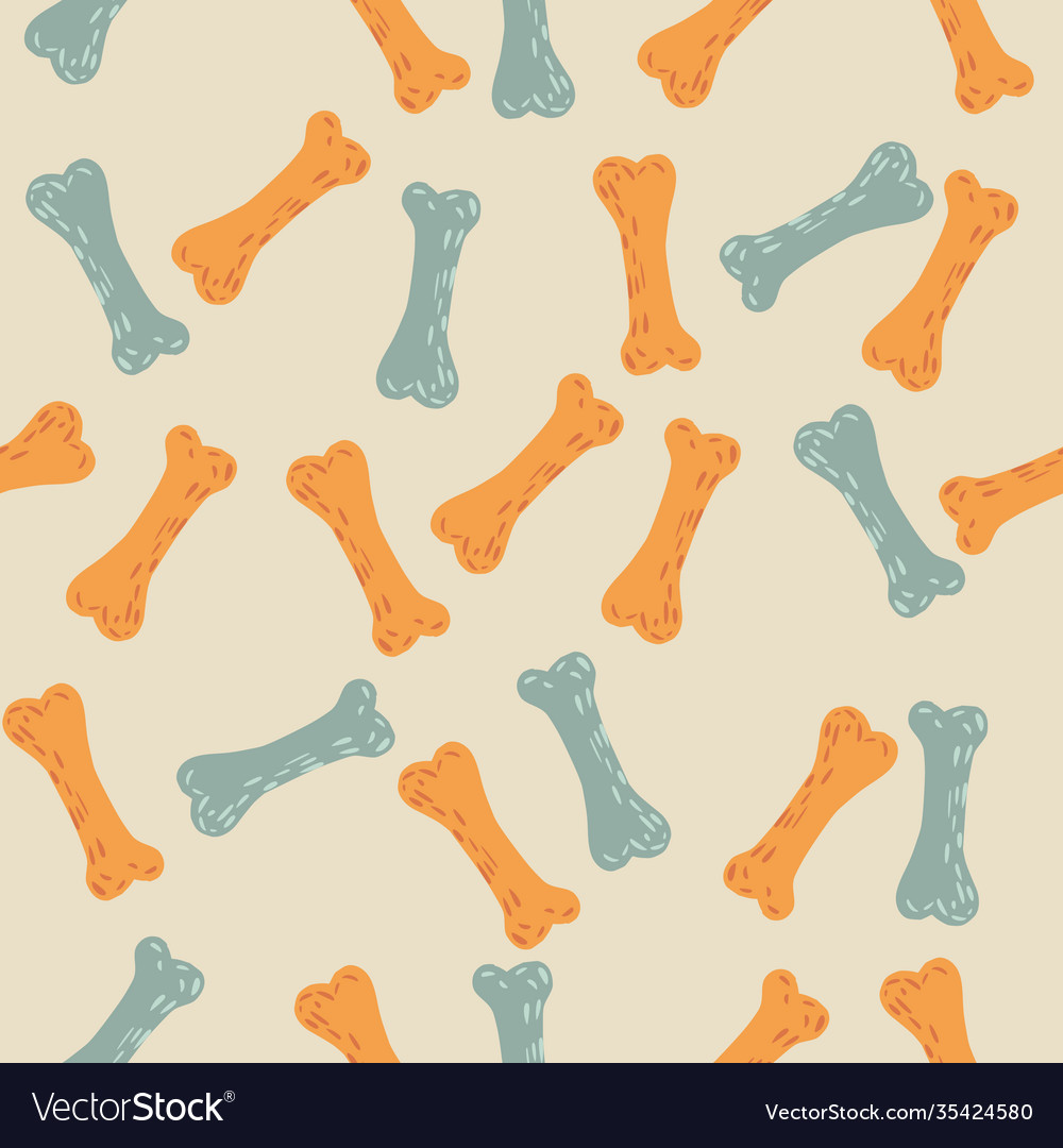 Halloween seamless doodle pattern with horror