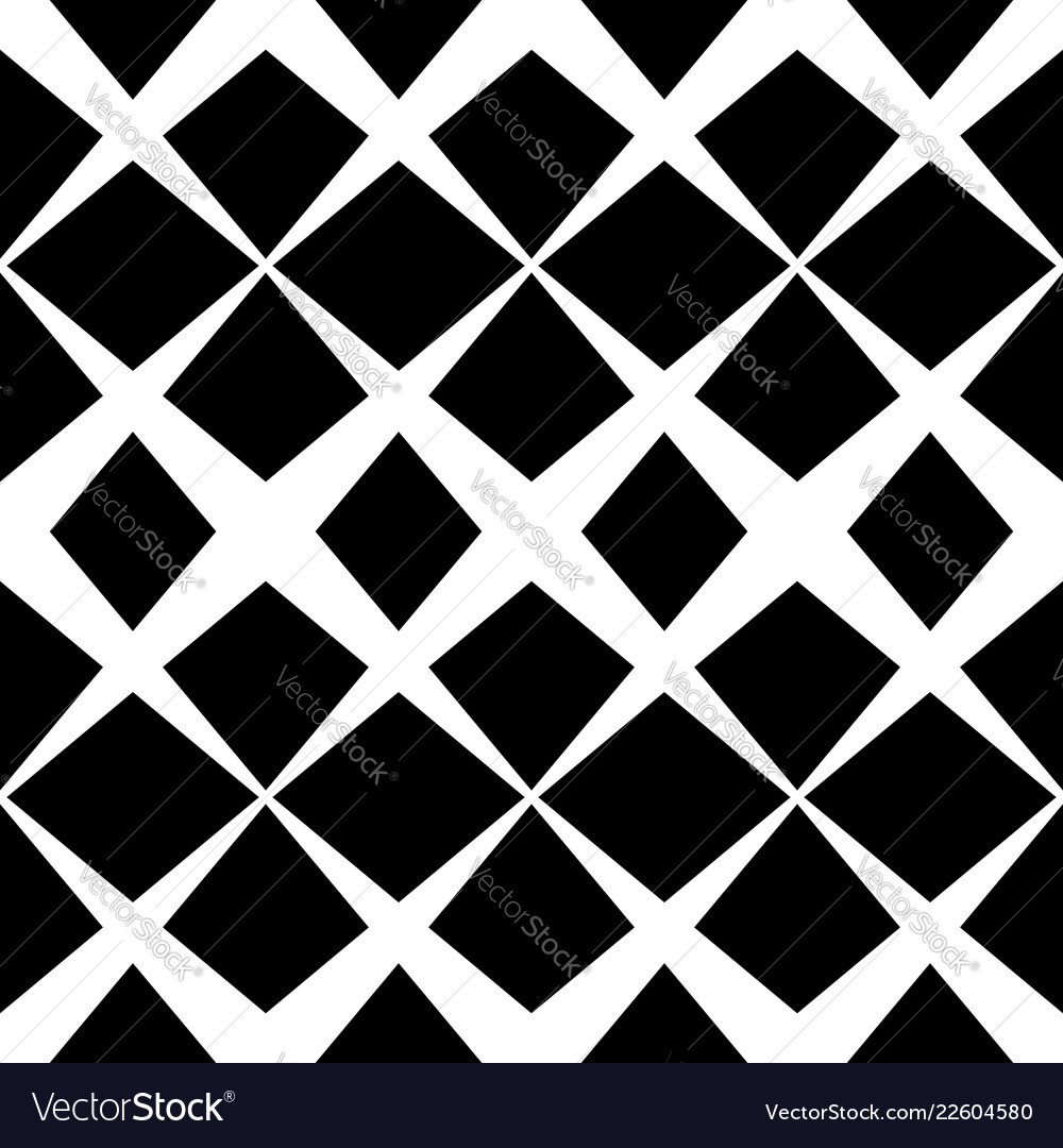 Seamless monochrome pattern with x shape vector image Seamless monochrome pattern with x shape