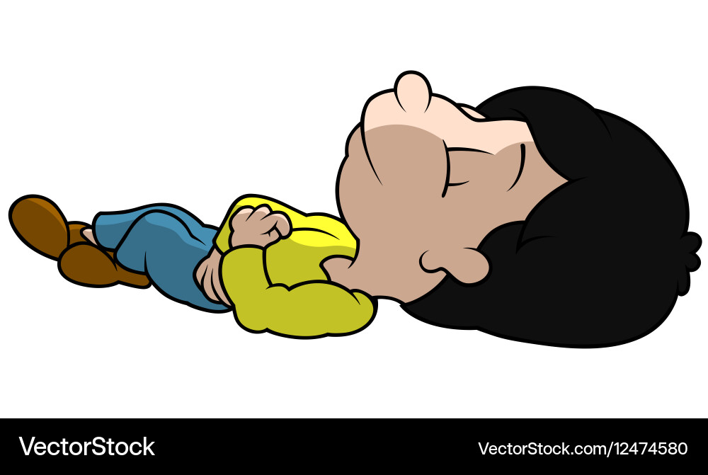 Sleeping boy Royalty Free Vector Image - VectorStock