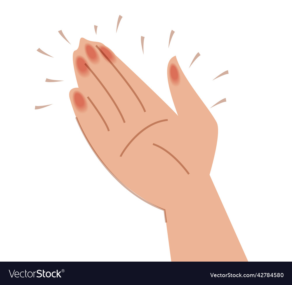 tingling-in-hand-isolated-numbness-in-arm-vector-image