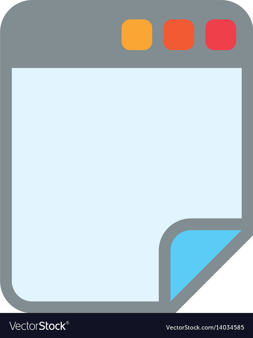 Browser web interface Royalty Free Vector Image