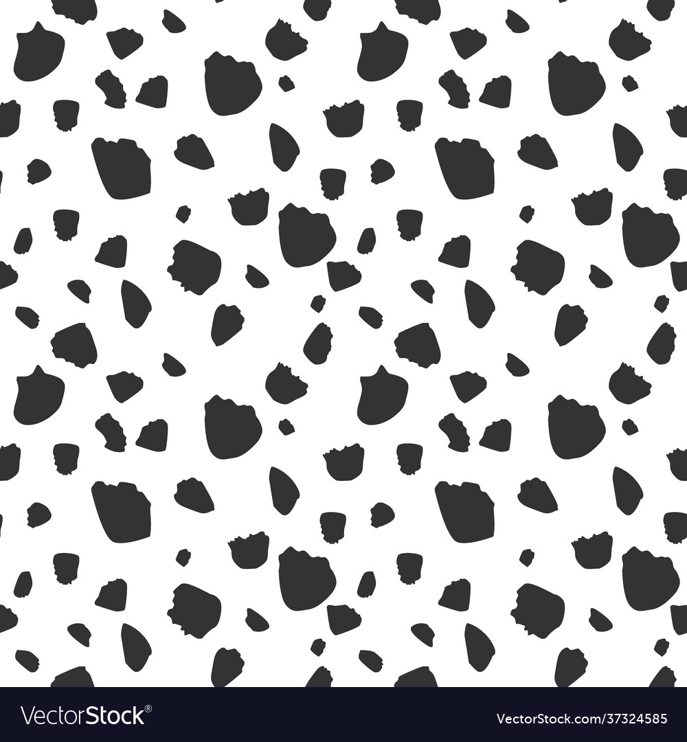 Cow skin stains seamless pattern vector image Cow skin stains seamless pattern