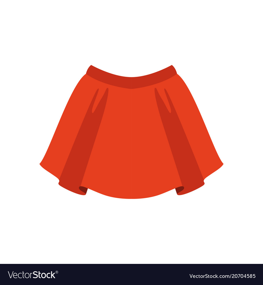 Red skirt fashion women clothes