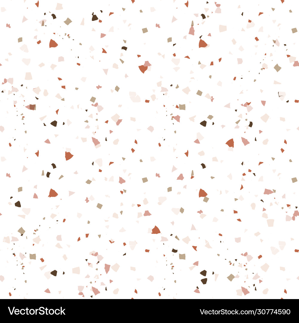 Abstract terrazzo seamless pattern Royalty Free Vector Image