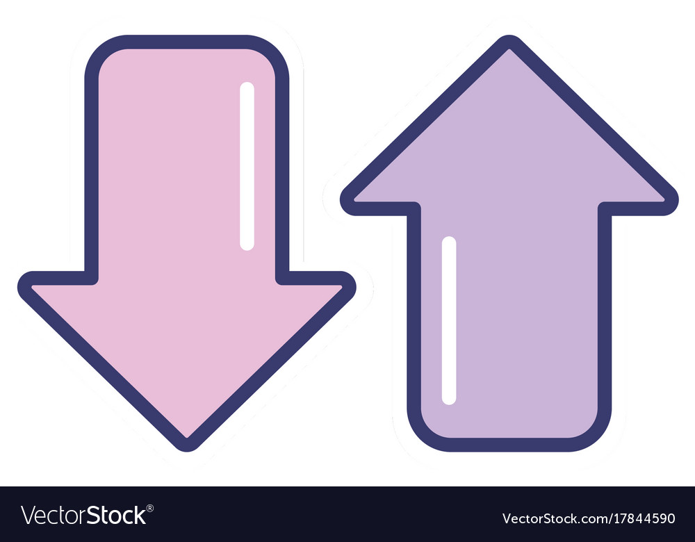 Arrows to loading digital data connection