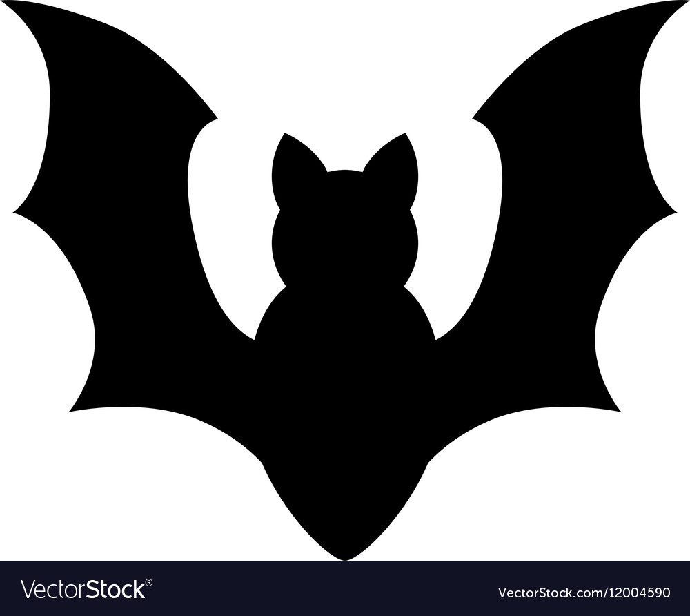 Bat icon flat Royalty Free Vector Image - VectorStock