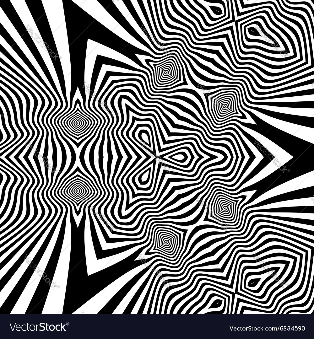 Black and white abstract striped background