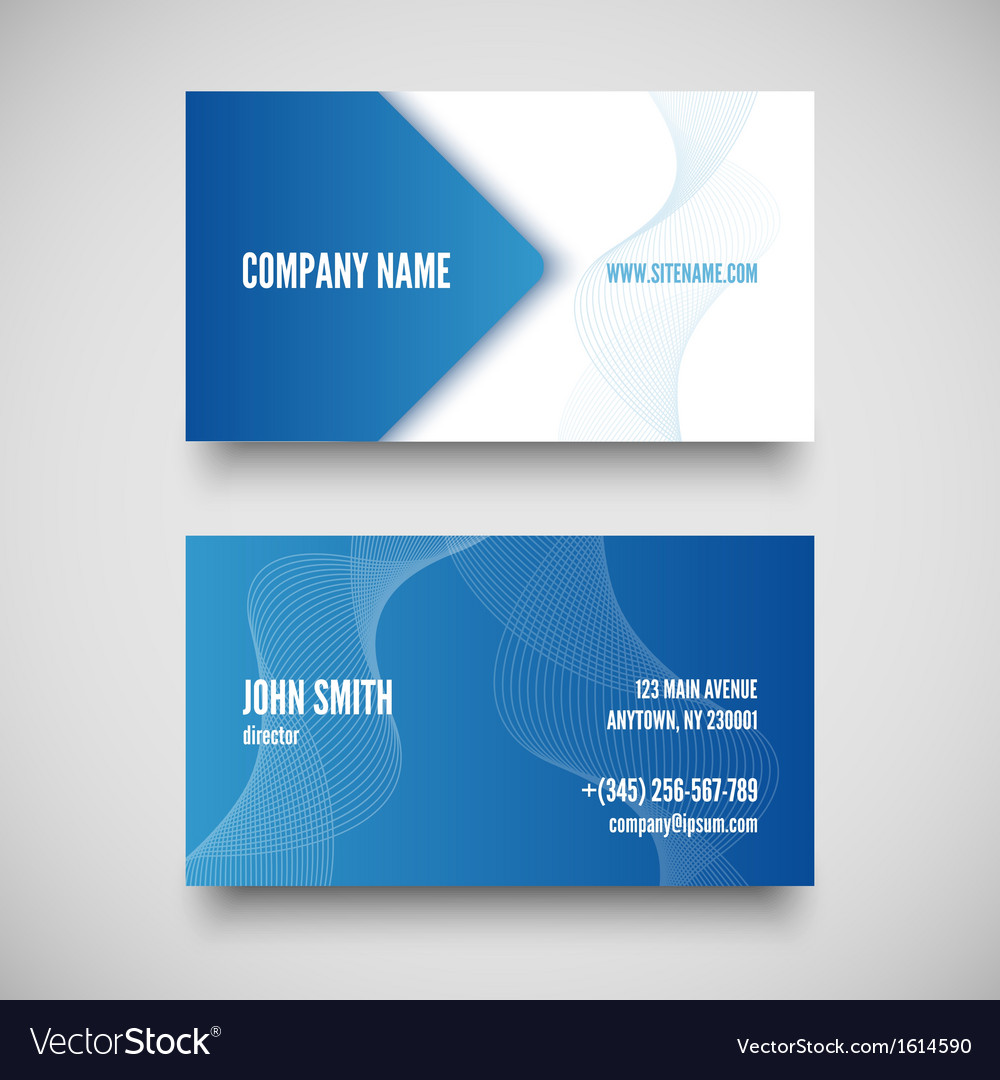 Business card set elements for design Royalty Free Vector