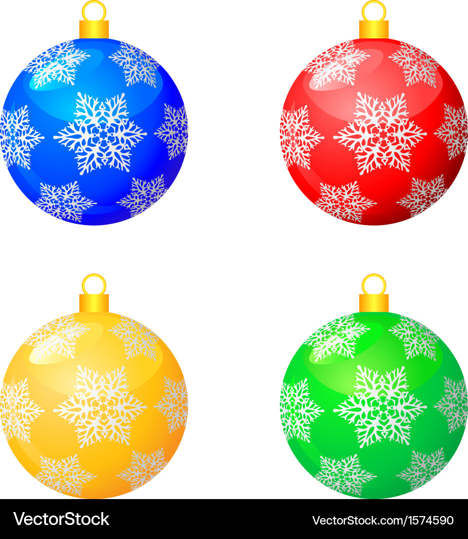 Christmas pattern balls Royalty Free Vector Image