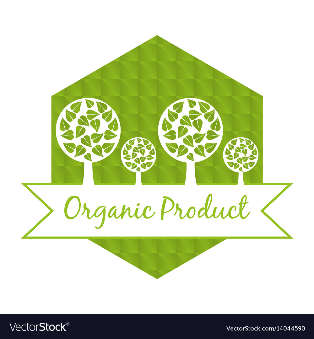 Organic food fresh nutrition emblem