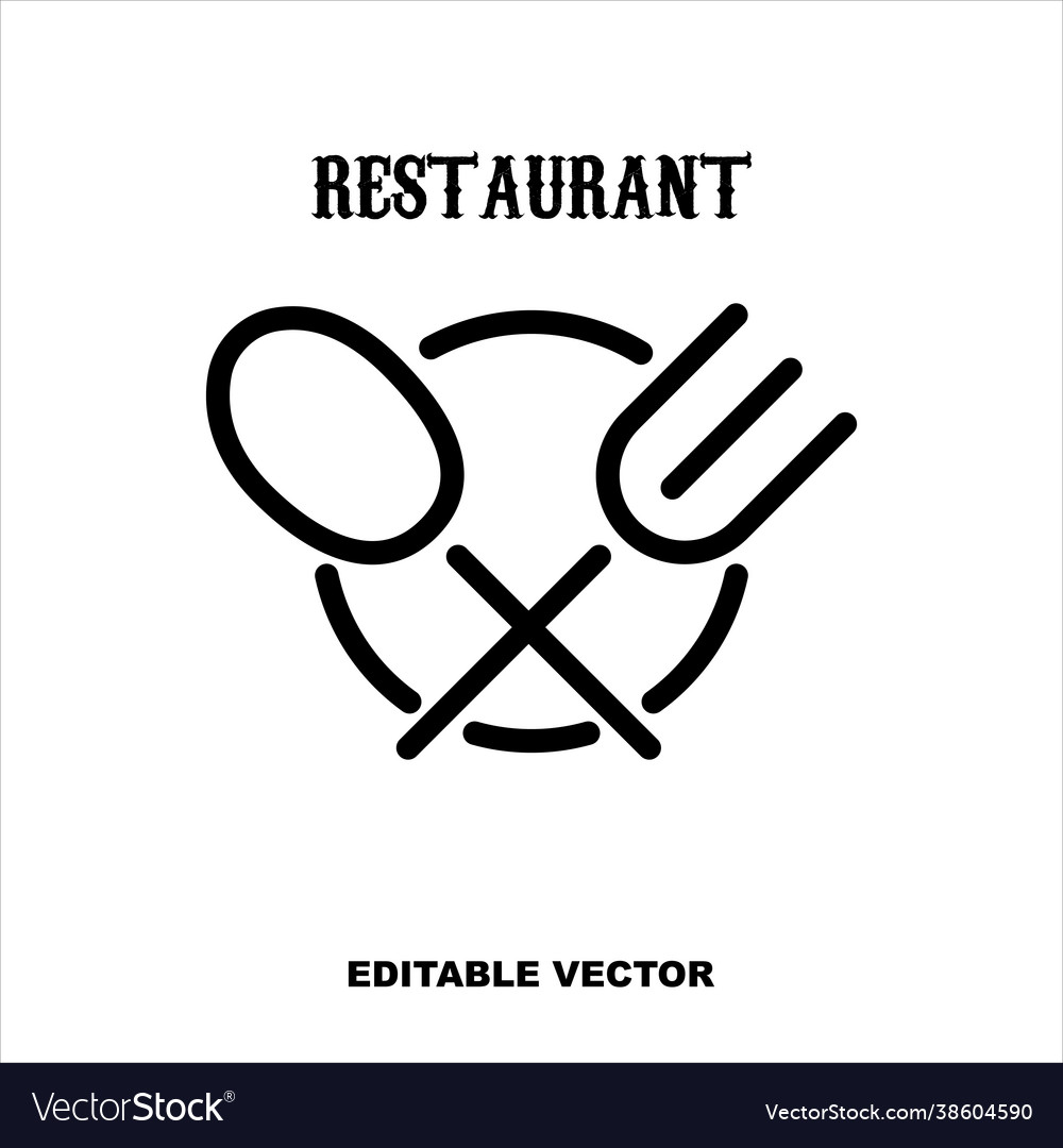 Restaurant logo Royalty Free Vector Image - VectorStock