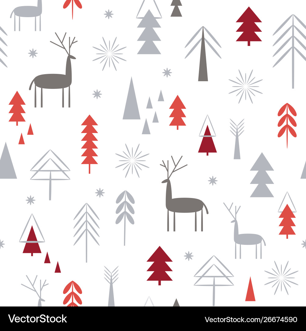 Seamless christmas pattern Royalty Free Vector Image