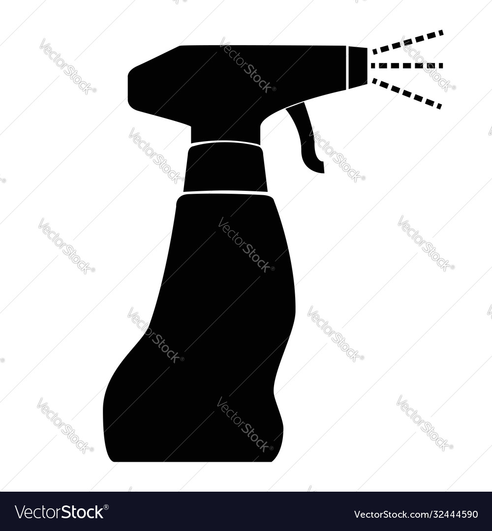 Silhouette Simple Icon Spray Bottle Royalty Free Vector