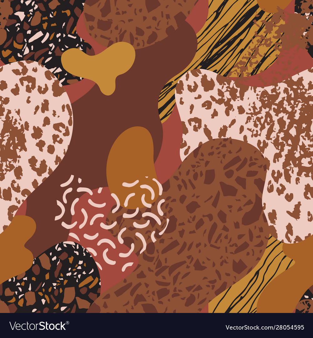 Abstract curve shape background with doodle vector image Abstract curve shape background with doodle