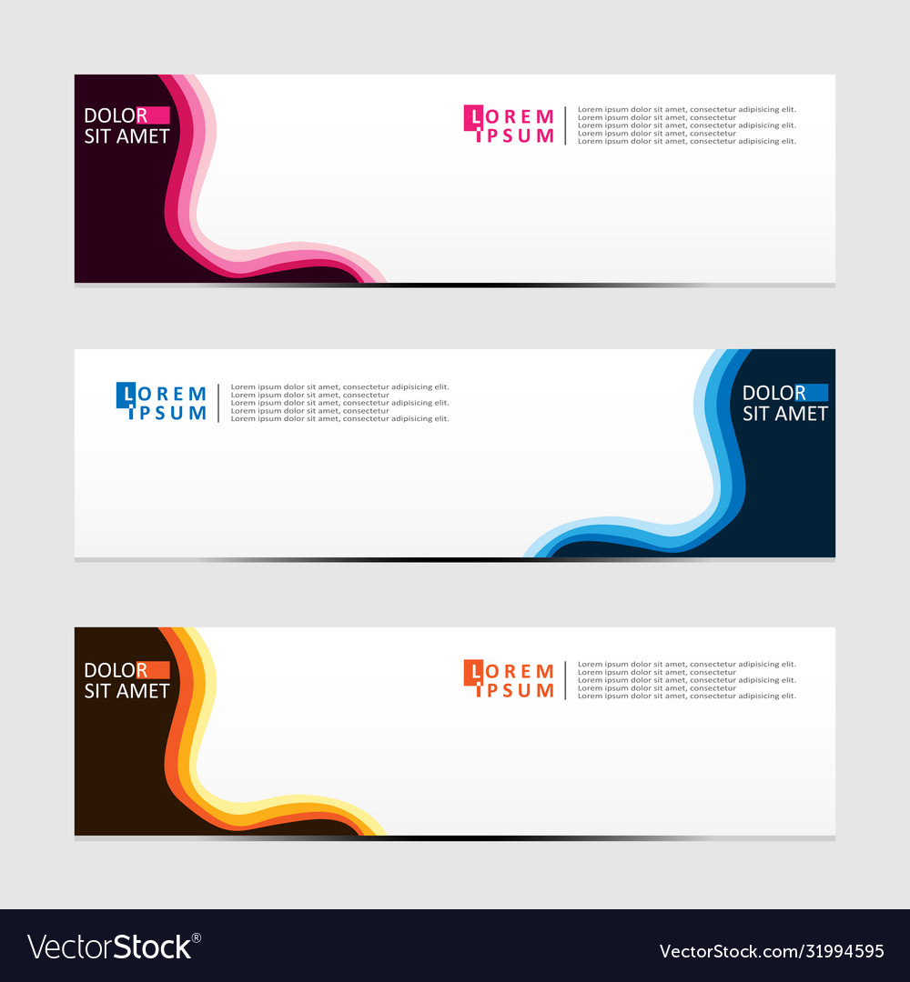 Abstract design banner web template