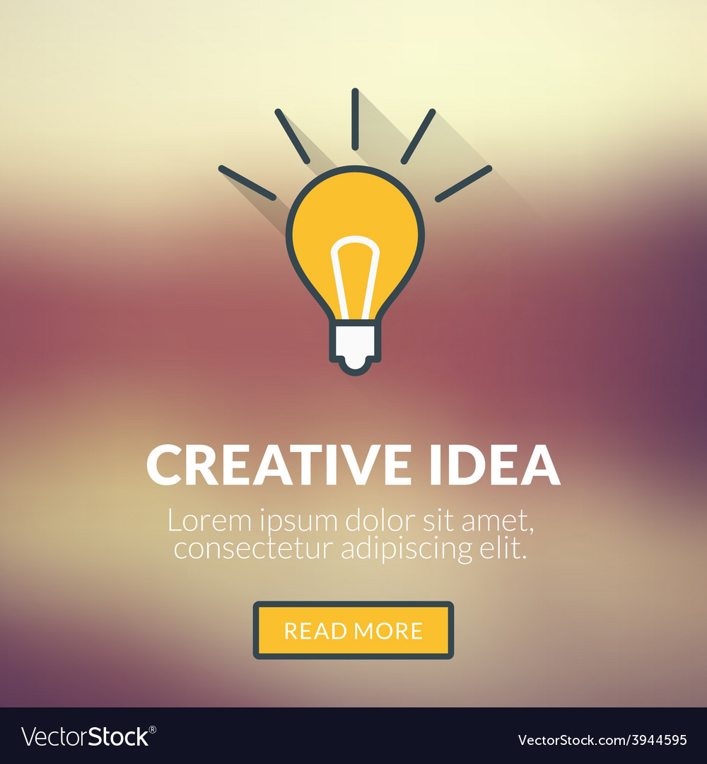 Flat design concept for creative idea