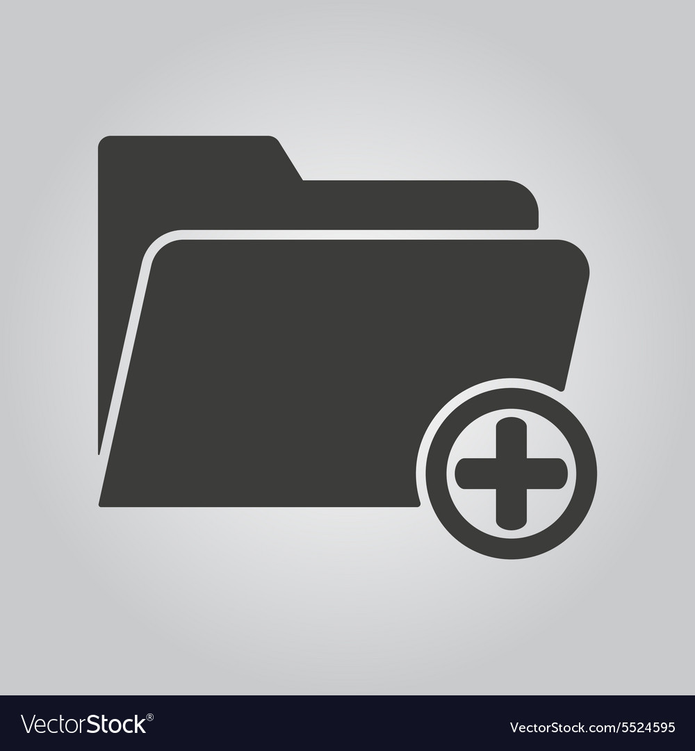 folder icon black and white open file the add to folder icon data and directory vector image folder icon black and white open file the add to folder icon data and directory vector image