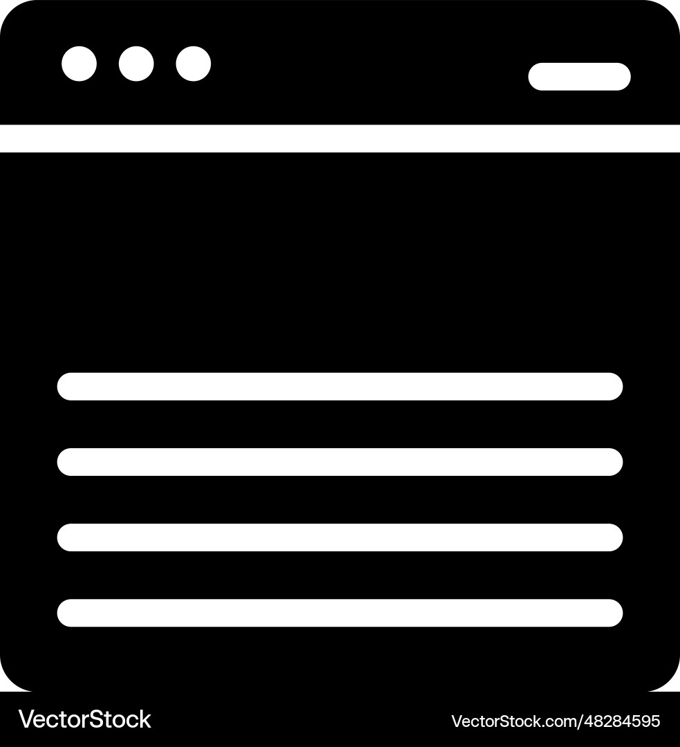 Website icon Royalty Free Vector Image - VectorStock