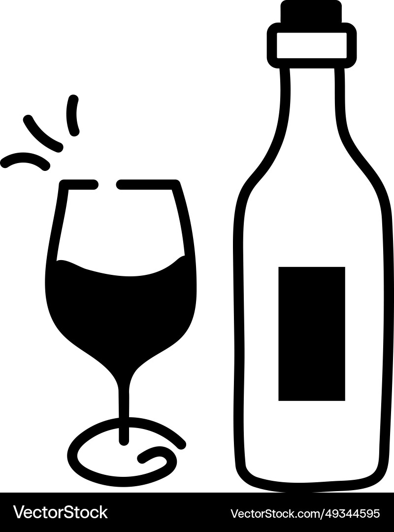 Wine bottle Royalty Free Vector Image - VectorStock
