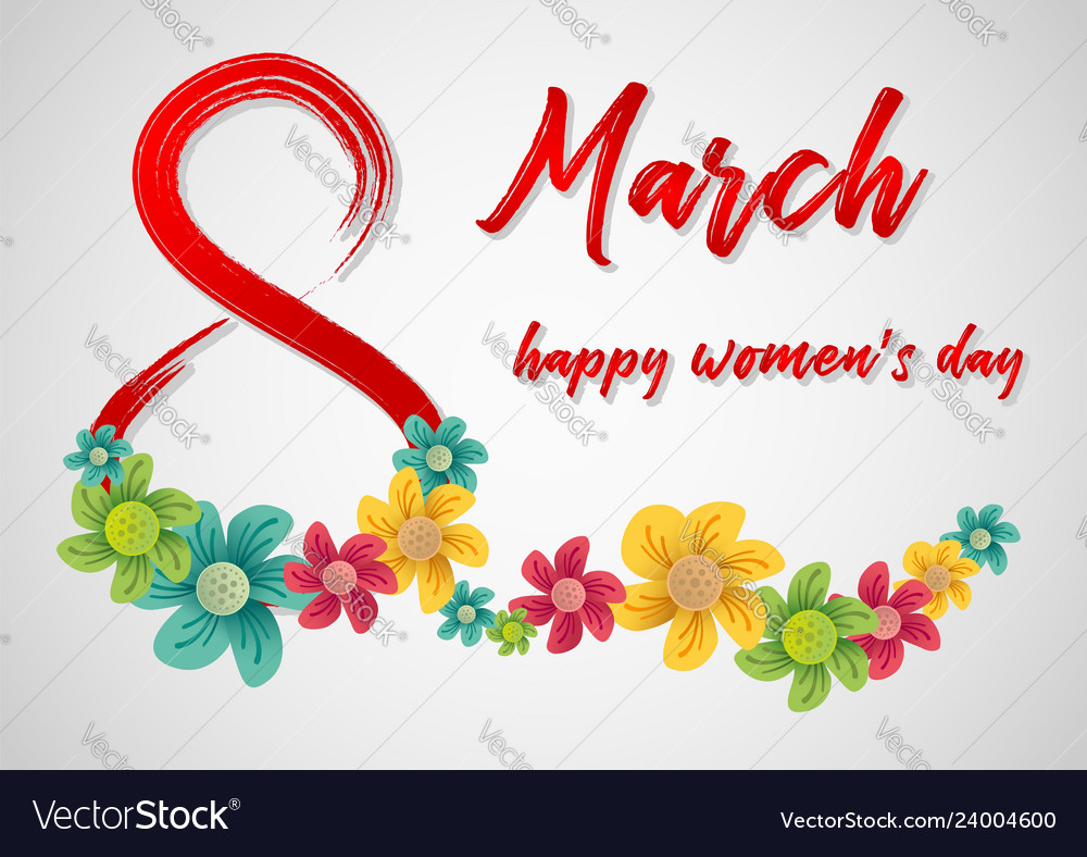 8 march greeting card