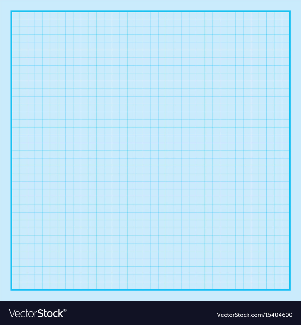 Blue graph paper coordinate grid squar Royalty Free Vector