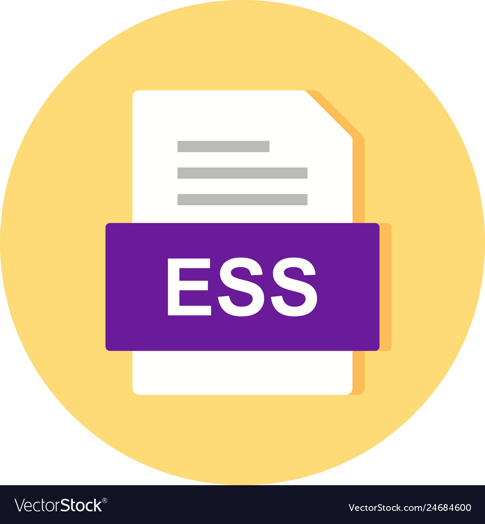 Ess file document icon