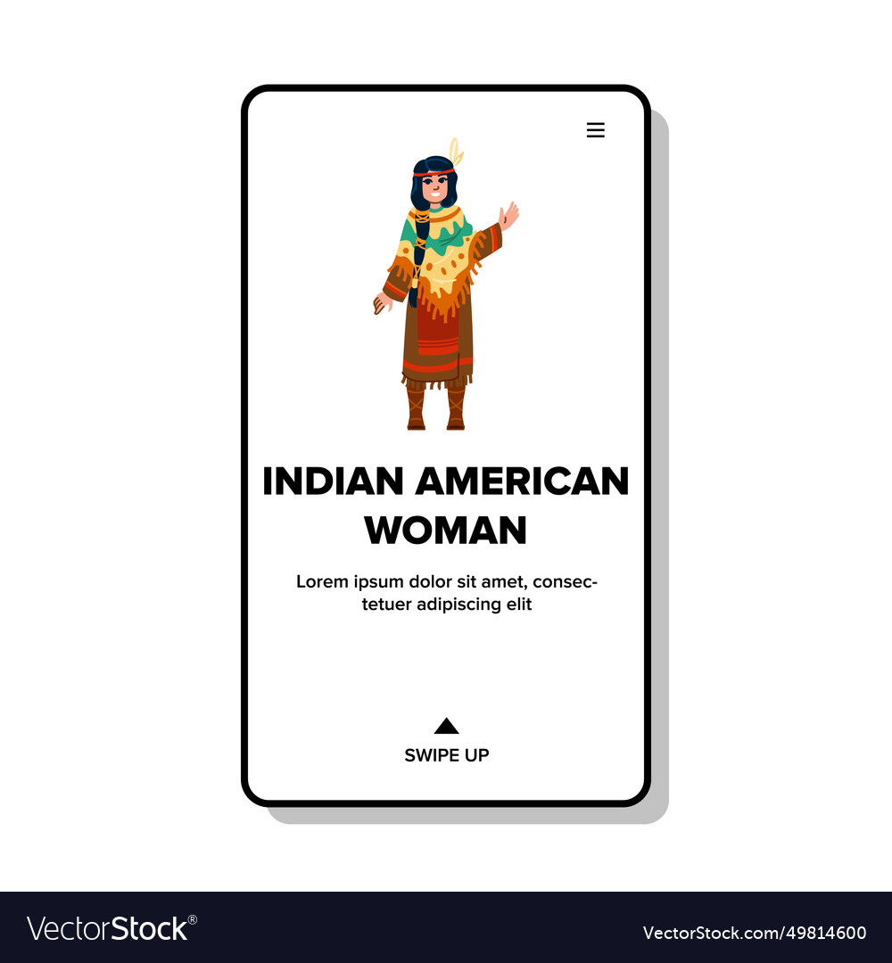 Face indian american woman Royalty Free Vector Image