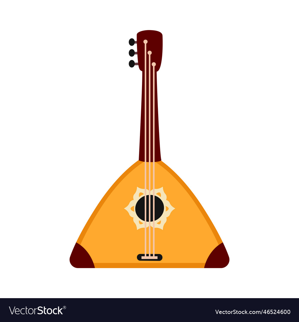 Flat Balalaika Royalty Free Vector Image - Vectorstock