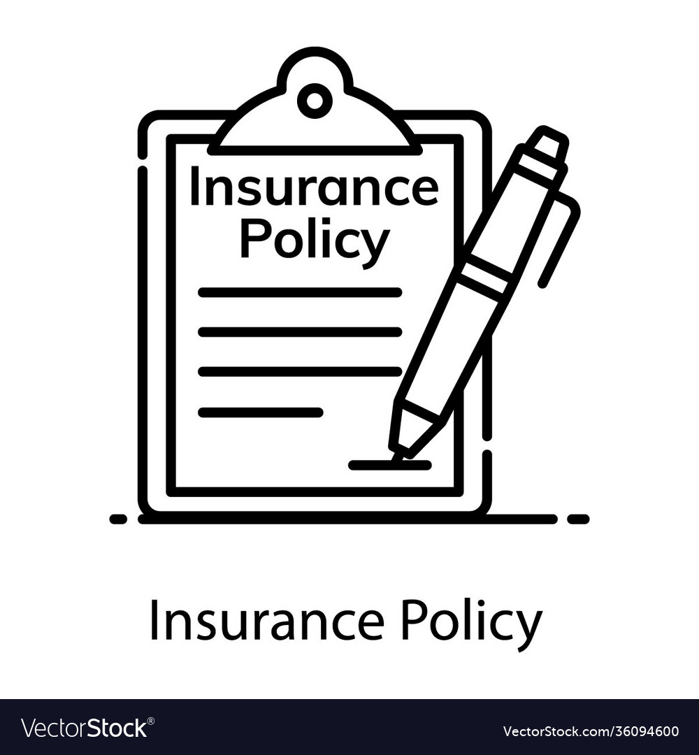 Insurance policy Royalty Free Vector Image - VectorStock