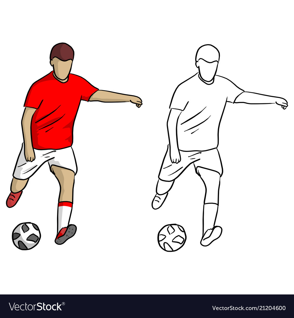 How To Draw A Boy Playing Football In This Drawing Tutorial We Will