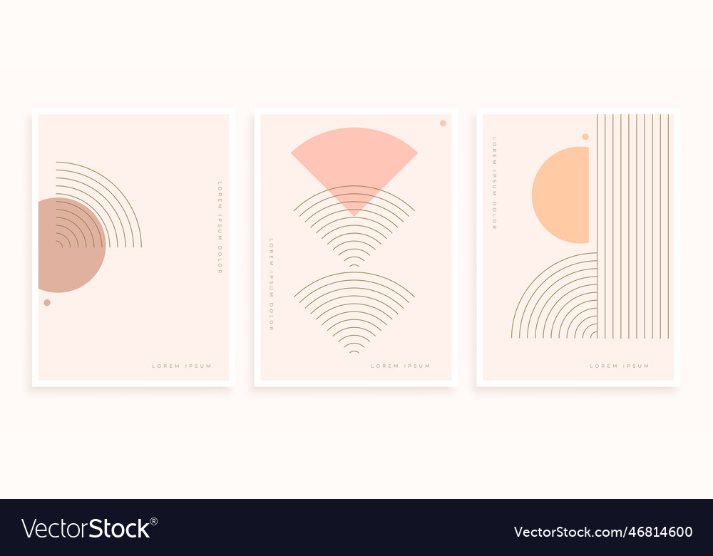 Minimalistische Boho-Muster Poster Set