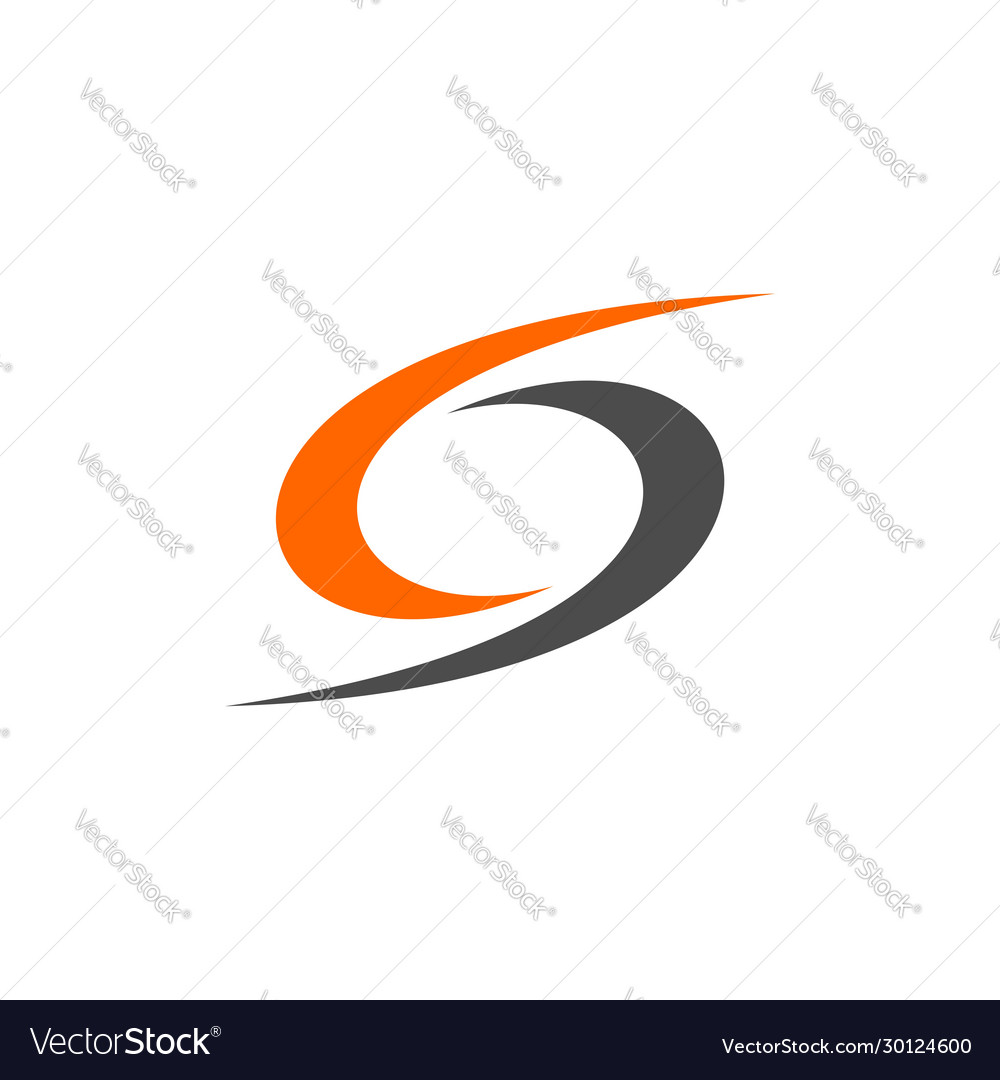 S Buchstabe swoosh Logo Vorlage Design eps 10