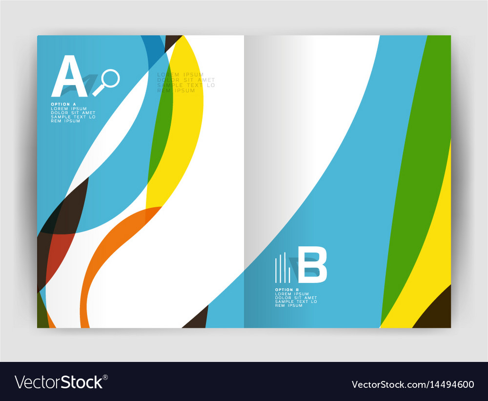 Wave design business brochure or annual report