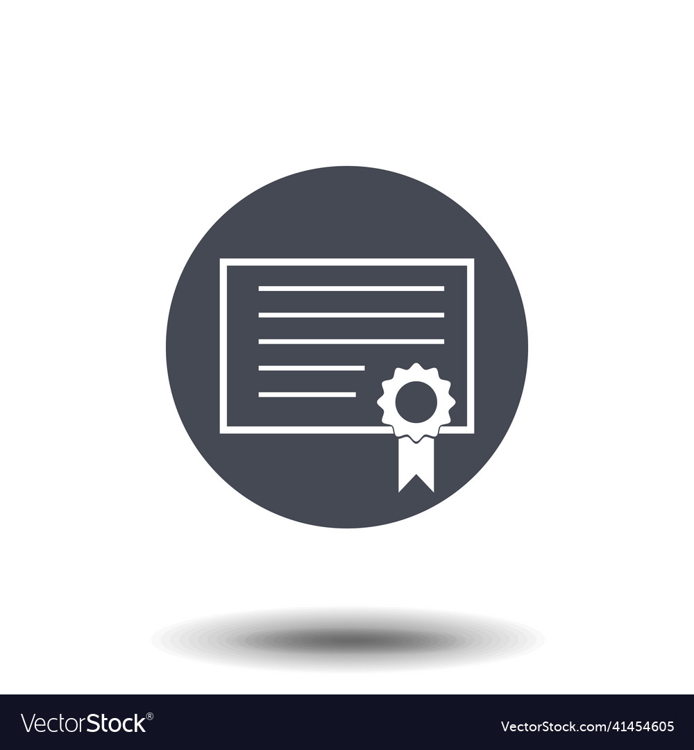 Certificate icon symbol for your web Royalty Free Vector