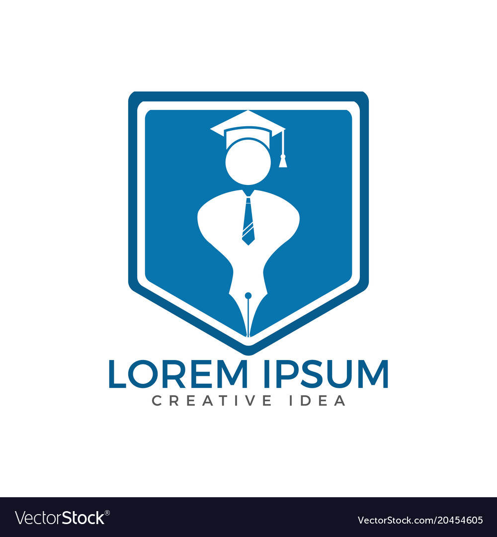 Education logo institutional and educational Vector Image