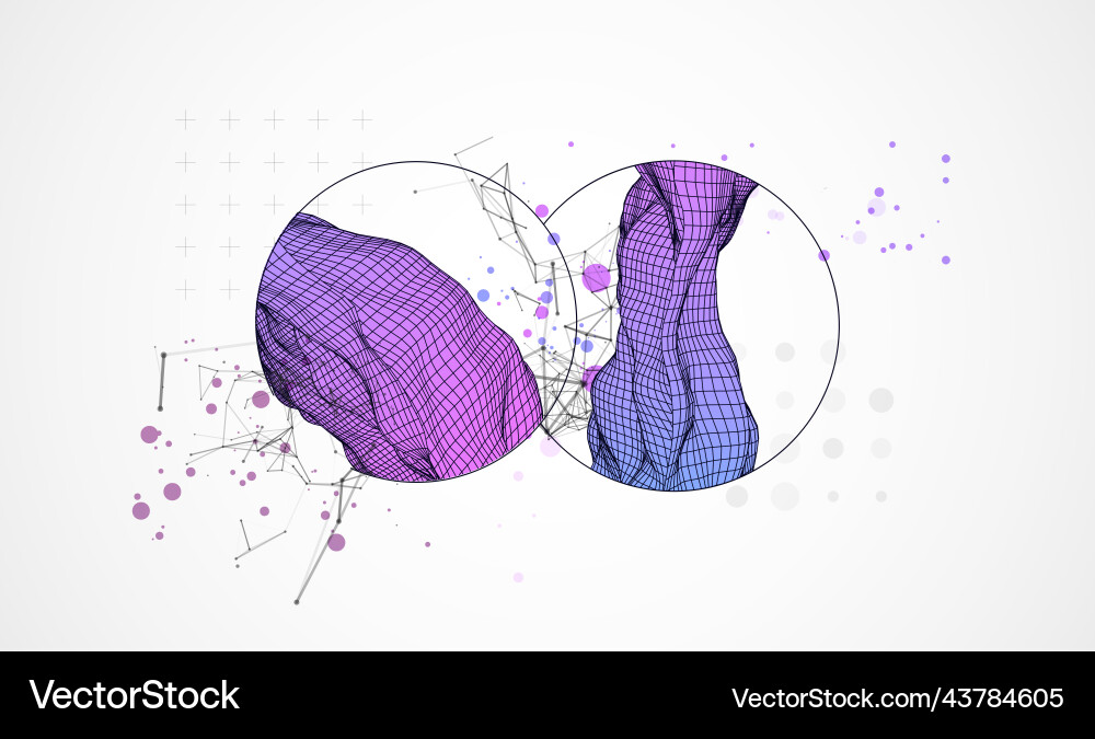 Modern science or technology elements trendy Vector Image