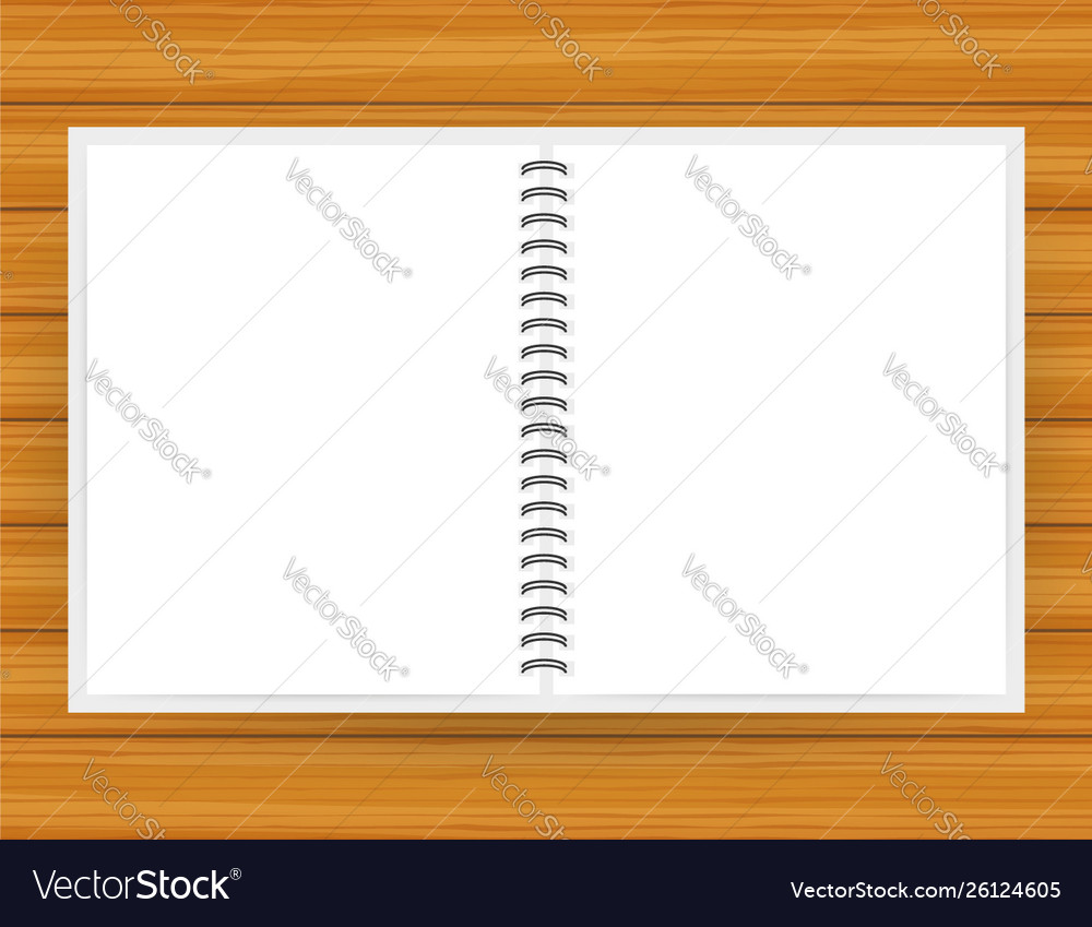 Notebook mockup with place for your image text