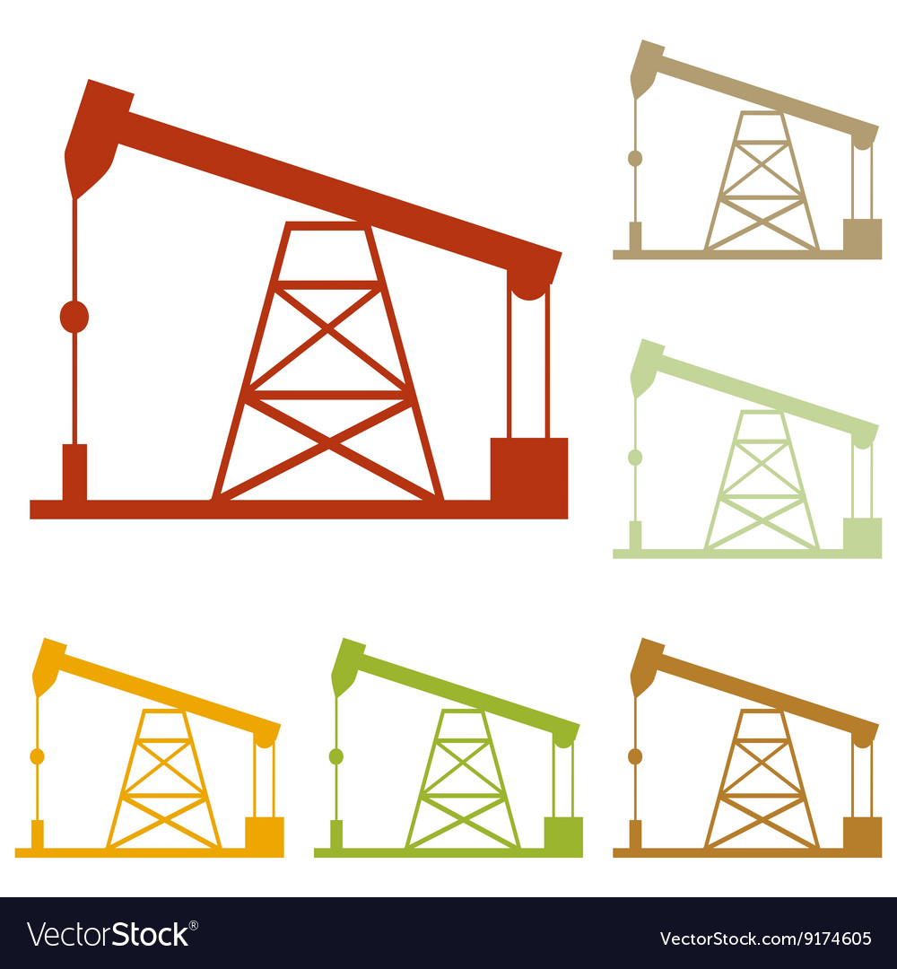 Oil drilling rig sign