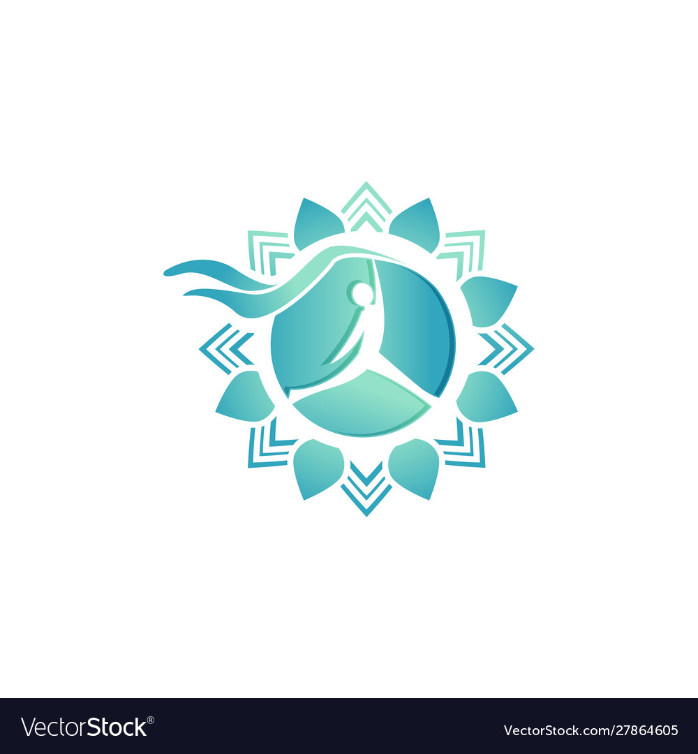 Wellness Center Logo Design Concept Spa And Vector Image 8530