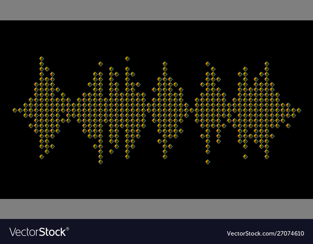 3d pulse music player audio rainbow mosaic wave