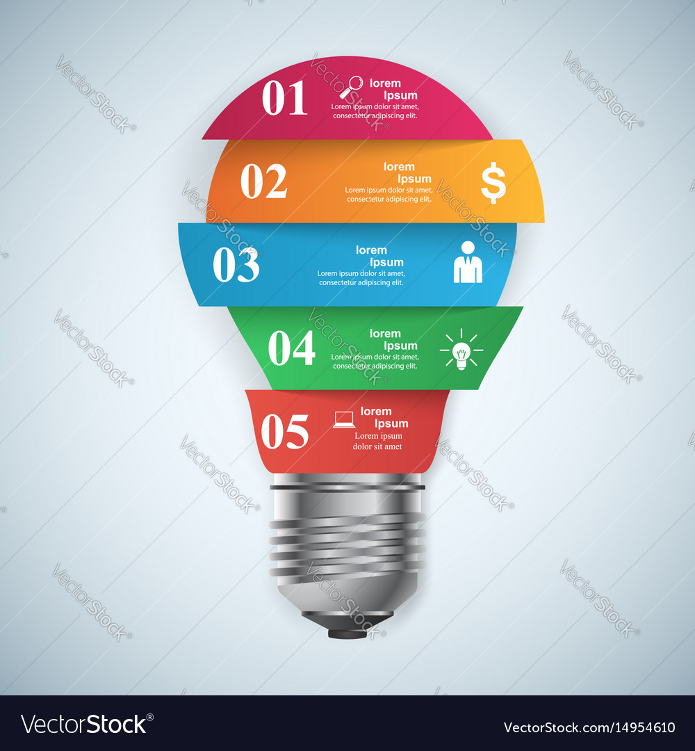 Business infographics origami style Royalty Free Vector