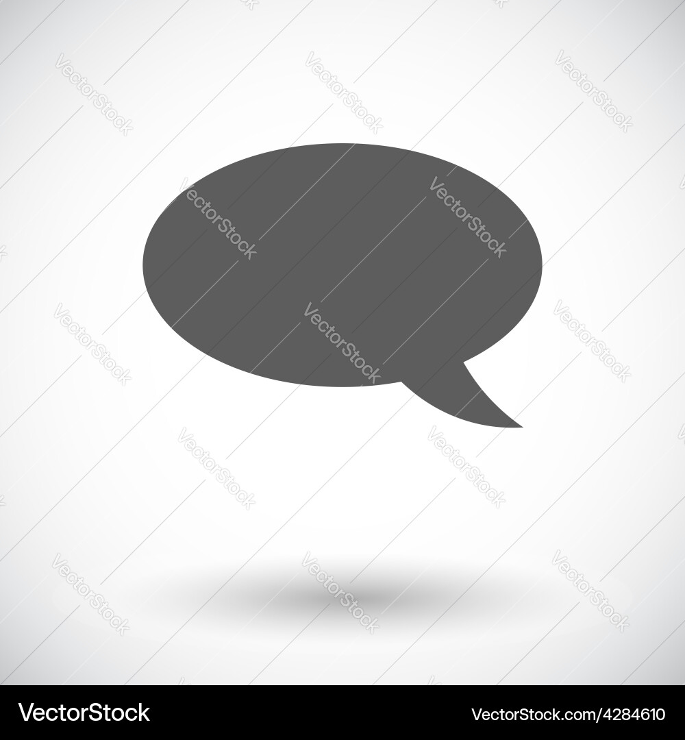 Chat flat icon Royalty Free Vector Image - VectorStock