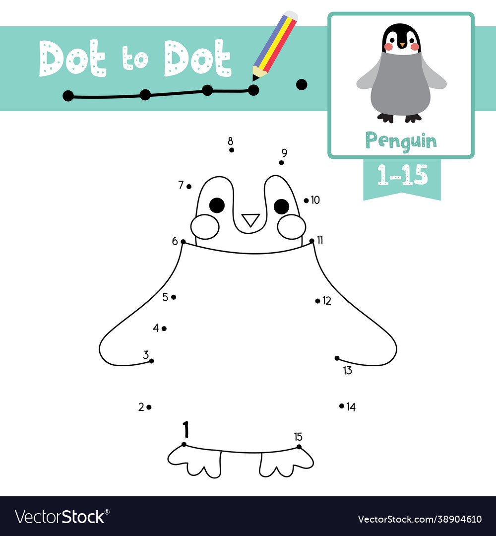 Dot to educational game and coloring book Vector Image