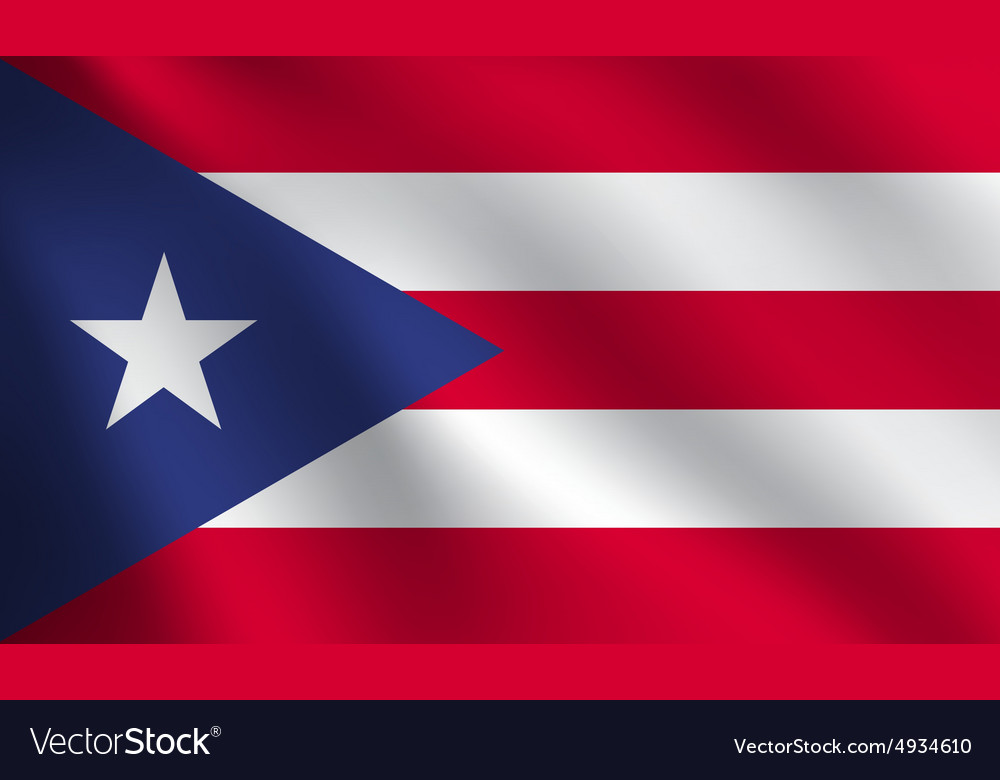 Puerto rico flag Royalty Free Vector Image - VectorStock