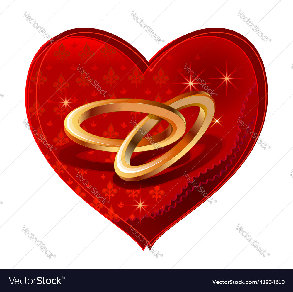 Wedding Rings Intertwined Clipart Heart