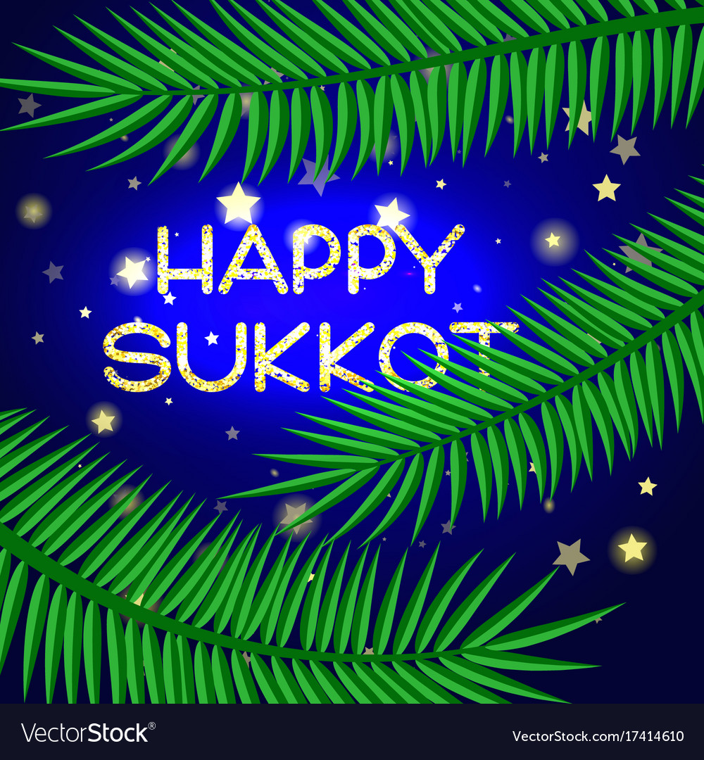 Sukkot festival greeting card