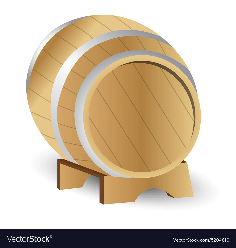 Wine Barrel Royalty Free Vector Image Vectorstock